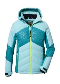 Skijacke Killtec "KSW 342 GRLS SKI QLTD JCKT", M&auml;dchen, Gr. 176, gr&uuml;n (mint), Oberstoff: 100% Polyester, Futter: 100% Polyester, Wattierung: 100% Polyester, Jacken Skijacke, Wasserabweisende, atmungsaktive Skijacke mit verstellbaren B&uuml;ndchen