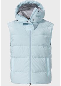 Sch&ouml;ffel Funktionsweste SCH&Ouml;FFEL "Urban Down Vest Style Vindave WMS", Damen, Gr. 38, blau (8075, blau), Oberstoff : 90% Polyester, 10% Elasthan; Futter : 100% Polyester; F&uuml;llung : 80% Daunen, 20% Federn, hoch geschlossener Ausschnitt, Westen Funktionsweste