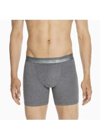 Langer Boxer HOM "HO1", Herren, Gr. L, grau, Obermaterial: 65% Baumwolle, 22% Modal, 13% Elasthan, k&ouml;rpernah, Unterhosen Langer Boxer, ultraweich, Cotton-Mix, elastisch, l&auml;ngeres Bein