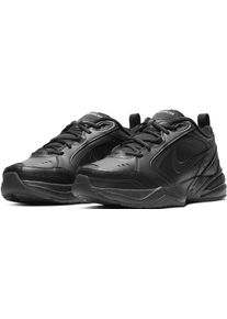 Sneaker Nike "Nike AIR MONARCH IV", Herren, Gr. 45,5, schwarz (schwarz, schwarz), Leder, Synthetik, Textil, Schuhe Sneaker
