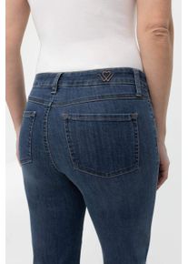 5-Pocket-Jeans WONDERJEANS "Relaxed Straight", Damen, Gr. 42, L&auml;nge 30, blau stone, Denim/Jeans, Obermaterial: 87% Baumwolle, 10% Polyester, 3% Elasthan, straight fit, Jeans 5-Pocket-Jeans, Cool, modern und vielseitig zu stylen