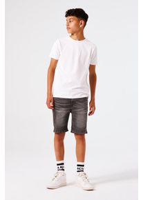 Shorts Garcia, Jungen, Gr. 128, N-Gr, blau (schwarz used), Denim/Jeans, Obermaterial: 99% Baumwolle, 1% Elasthan, unifarben, regular fit kurz, Hosen Shorts, mit praktischen Taschen for BOYS