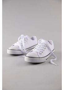 Sneaker ANISTON SHOES, Damen, Gr. 38 (5), wei&szlig;, Textil, Schuhe Sneaker, Freizeitschuh, Schn&uuml;rschuh - NEUE KOLLEKTION