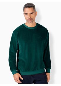 Sweatshirt Catamaran, Herren, Gr. 44/46, gr&uuml;n (tannengr&uuml;n), 80% Baumwolle, 20% Polyester, unifarben, Rundhals, Sweatshirts Sweatshirt