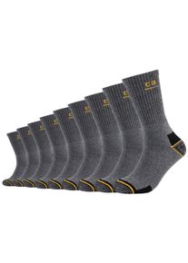 Arbeitssocken Camano "work", Herren, Gr. 39-42, grau (dunkelgrau, meliert), Baumwollmischung, mehrfarbig, meliert, normal, Socken Arbeitssocken, verst&auml;rkte Belastungszonen, atmungsaktiv, gepolstert