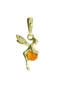 Kettenanh&auml;nger OSTSEE-SCHMUCK "OSTSEE-SCHMUCK Anh&auml;nger Elfe Anh&auml;nger Elfe", gelb (wei&szlig;, neutral), Schmuckanh&auml;nger, Damen, 25 x 13mm, Gelbgold 333, 1,4 g, Kettenanh&auml;nger