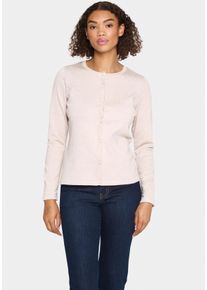 Strickjacke Saint Tropez "JemmaSZ Cardigan", Herren, Gr. L, grau (gray morn melange), Strick, Obermaterial: 80% Viskose, 20% Polyacryl, meliert, normal, Strickjacken Strickjacke, mit Zierkn&ouml;pfen