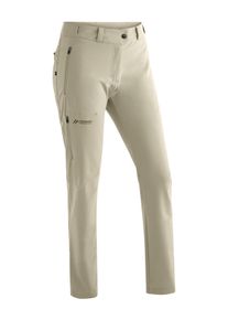 Outdoorhose Maier Sports "Latit slim W", Damen, Gr. 23, Kurzgr&ouml;&szlig;en, braun (hellbraun), 88% Polyester (recycelt), 12% Elasthan, Hosen Outdoorhose, Damen Wanderhose, lange Outdoor-Hose, Trekkinghose slim