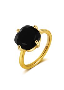 Fingerring AILORIA "Ring Onyx &Eacute;GLANTINE" Gr. 57, schwarz, Fingerringe, Damen, 57, Fingerring