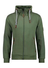 Sweatjacke Ragman, Herren, Gr. 6XL6264, gr&uuml;n (dunkelgr&uuml;n, 393), 65% Baumwolle 35% Polyester, regular fit, Sweatjacken Sweatjacke