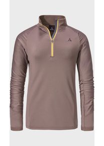 Sch&ouml;ffel Funktionsshirt SCH&Ouml;FFEL "Hiking Longsleeve Style Cascata WMS", Damen, Gr. 44, 3905, braun, Oberstoff: 94% Polyester, 6% Elasthan, V-Ausschnitt, Shirts Funktionsshirt