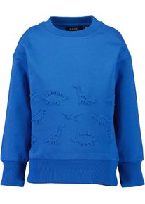 Sweatshirt Blue Seven, Jungen, Gr. 92, royal, Sweatware, Obermaterial: 100% Baumwolle, unifarben, regular fit normal, Rundhals, Rippb&uuml;ndchen, Sweatshirts Sweatshirt, mit trendigen Dino-Pr&auml;gungen - ein echter Hingucker
