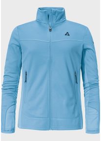 Sch&ouml;ffel Fleecejacke SCH&Ouml;FFEL "Hiking Fleece Jk Style Milagle WMS", Damen, Gr. 40, blau (8105, blau), Oberstoff: 100% Polyester; Futter: 100% Polyester, regular fit, hoch geschlossener Ausschnitt, Jacken Fleecejacke