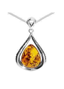 Kette mit Anh&auml;nger OSTSEE-SCHMUCK "- Nicoletta - Silber 925/000 - Bernstein" Gr. 45, silber (silber 925, silberfarben, wei&szlig;), Schmuck_Sets, Damen, 45, Silber 925 (Sterlingsilber), Kette mit Anh&auml;nger