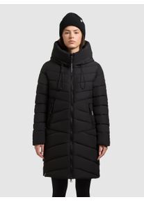 Steppmantel Khujo "VARE", Damen, Gr. S (36), schwarz, Steppware, Obermaterial: 100% Polyester. Futter: 100% Nylon. Wattierung: 100% Polyester, unifarben, elastischer Bund, M&auml;ntel Steppmantel