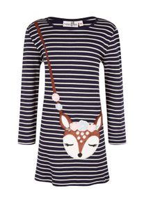 Sommerkleid happy girls "dress", M&auml;dchen, Gr. 140, EURO-Gr&ouml;&szlig;en, blau (navy), Stoff, 100% Baumwolle, normal, Kleider Sommerkleid