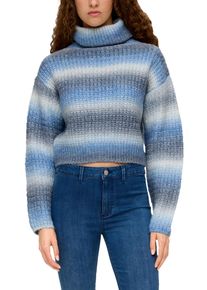 Strickpullover QS, Damen, Gr. XXL, blau, Obermaterial: 58% Polyacryl, 29% Polyester, 9% Polyamid, 4% Wolle, regular fit kurz, Pullover Strickpullover, mit Rollkragen
