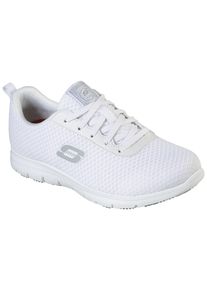 Berufsschuh Skechers "Ghenter-Bronaugh Schn&uuml;rschuh" Gr. 38, wei&szlig;, 38, Synthetik, Textil, Schuhe, Berufsschuh, Schn&uuml;rschuh f&uuml;r Gastronomie mit Skechers Memory Foam Innensohle