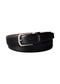 Lederg&uuml;rtel Calvin Klein "CASUAL PIN BUCKLE 32MM FIXED", Herren, Gr. 95, schwarz, brushed nickel, Web, Rindsleder, unifarben, G&uuml;rtel Lederg&uuml;rtel, Gr&ouml;&szlig;enverstellbar mit Metallschlie&szlig;e