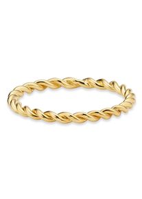 Fingerring Bruno Banani "Schmuck Geschenk Silber 925 Damenring" Gr. 56, gold (gelbgoldfarben), Fingerringe, Damen, 56, Silber 925 (Sterlingsilber), 1,85mm, Fingerring