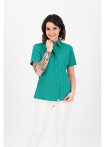 Outdoorbluse DEPROC Active "SUDBURY II WOMEN", Damen, Gr. 36 (S), gr&uuml;n (gr&uuml;naop), 93% Polyester; 7% Elasthan, Blusen Outdoorbluse, auch in Gro&szlig;en Gr&ouml;&szlig;en erh&auml;ltlich