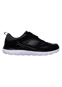 Sneaker Skechers "Summits-South Rim", Herren, Gr. 40, schwarz (schwarz, grau), Leder, Textil, Schuhe Sneaker, Freizeitschuh, Halbschuh, Schn&uuml;rschuh im modernen Materialmix