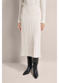 Jerseyrock Bugatti, Damen, Gr. XXL, beige (ecru), 40% Wolle, 30% Viskose, 20% Polyamid, 10% Kaschmir, R&ouml;cke Jerseyrock, aus einer Kaschmir-Wollqualit&auml;t