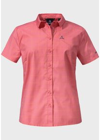 Sch&ouml;ffel Outdoorbluse SCH&Ouml;FFEL "Blouse Buchstein L", Damen, Gr. 34, rosa (3245, rosa), Oberstoff : 64% Baumwolle 36% Polyester, Basic, V-Ausschnitt, Blusen Outdoorbluse