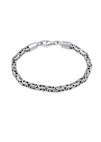 Armkette Kuzzoi "Armband Herren K&ouml;nigskette Robust 925 Silber" Gr. 210, grau, Armb&auml;nder, Herren, 210, Silber 925 (Sterlingsilber), Armkette