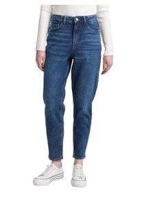 Mom-Jeans Tom Tailor Denim, Damen, Gr. 32, N-Gr, blau (used schwarz stone blau denim), Denim/Jeans, Obermaterial: 99% Baumwolle, 1% Elasthan, unifarben, skinny fit kn&ouml;chelfrei, Jeans Mom-Jeans, im Five-Pocket Style, Topseller