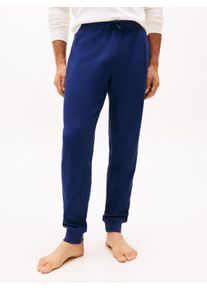 Jogginghose "WAFFLE PANT", Herren, Gr. M (50), N-Gr, blau (preppy navy), Jersey, Obermaterial: 100% Baumwolle, Tommy Hilfiger Underwear, unifarben, normal, Hosen Jogginghose, Loungewear, in Waffelstrick aus Baumwolle