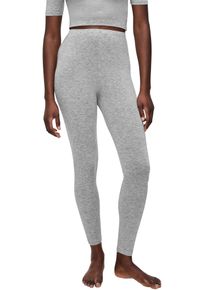 Leggings Triumph "Beauty Layers Leggings Wool", Damen, Gr. L, N-Gr, grau (medium grau melange), Single Jersey, Obermaterial: 100% Wolle, meliert, bequem lang, Hosen Leggings, Reine Wolle, w&auml;rmend