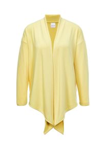 Madeleine Mode Strickjacke MADELEINE "Strickjacke Strickjacke aus recyceltem Material", Damen, Gr. 40, gelb (zitronenfalter), Obermaterial: 100% Polyester PES., Modern, Strickjacken Strickjacke