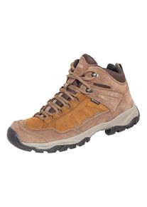 Wanderschuh Meindl "Meindl Nebraska Lady Mid GORE-TEX", Damen, Gr. 43, Normalschaft, braun, Nubukleder, Schuhe Wanderschuh, GORE-TEX &ndash; Winddicht, wasserdicht und atmungsaktiv