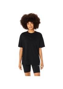 Laufshirt asics "asics LOGO TEE", Damen, Gr. L, schwarz (performance schwarz), Obermaterial: 60% Baumwolle, 40% Polyester, Shirts Laufshirt
