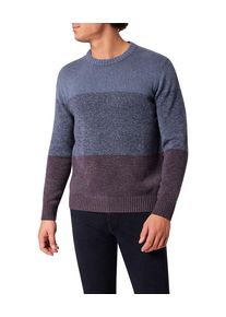 Strickpullover, Herren, Gr. XXL, blau (night sky melange), Strick, Obermaterial: 100% Baumwolle, Pioneer Authentic Jeans, meliert, regular fit taillenbedeckt, Rundhals, Rippb&uuml;ndchen, Pullover Strickpullover, in Melange Optik