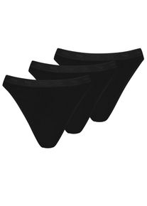 Minislip Mey "Best of", Damen, Gr. 40, schwarz, Single Jersey, Obermaterial: 97% Baumwolle, 3% Elasthan, bedruckt, unifarben, k&ouml;rpernah, Unterhosen Minislip, ohne auftragende Seitenn&auml;hte, atmungsaktiv, elastisch