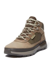 Schn&uuml;rboots Timberland "FIELD TREKKERMID LACE UP SNEAKER", Herren, Gr. 40, md grau nubuck w dk braun, Leder, Schuhe Schn&uuml;rboots, Winterschuhe, Sneakerboots, Winterboots