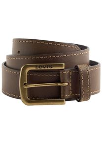 Levi's Lederg&uuml;rtel LEVI'S "LOIRE", Damen, Gr. 85, braun (leather braun), Rindsleder, G&uuml;rtel Lederg&uuml;rtel, Unisex