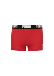 Badehose Puma "Puma SWIM BOYS LOGO TRUNKS", Jungen, Gr. 128, N-Gr, rot, Obermaterial: 80% Polyamid, 20% Elasthan, Badehosen Badehose, mit elastischem Bund, f&uuml;r Boys, Logoschriftzug