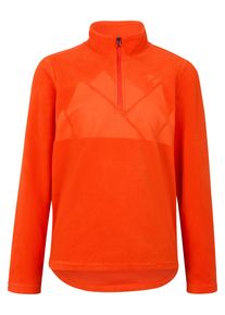 Sweatshirt Ziener "JONKI-Z midlayer junior", M&auml;dchen, Gr. 176, orange (orangerot), Obermaterial: 100% Polyester, Sweatshirts Sweatshirt