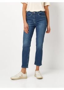 7/8-Jeans Toni, Damen, Gr. 36, N-Gr, blau (dunkelblau), Denim/Jeans, Obermaterial: 92% Baumwolle, 6% Polyester, 2% Elasthan, unifarben, 7/8-L&auml;nge, Jeans 7/8-Jeans, geschlitzt, mit Stretch