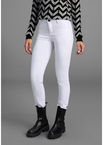 Skinny-fit-Jeans Arizona "Ultra-Stretch", Damen, Gr. 80, K + L Gr, wei&szlig;, Denim/Jeans, Obermaterial: 65% Baumwolle, 33% Polyester, 2% Elasthan, Basic, extraeng lang, Jeans Skinny-fit-Jeans, extra-enger Beinverlauf, normale Leibh&ouml;he, mit Eingrifftaschen, Topseller