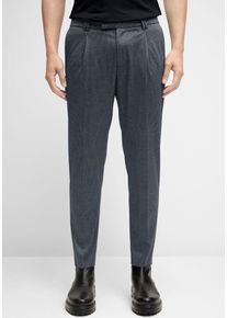 Anzughose Cinque "CISANDO", Herren, Gr. 48, N-Gr, blau (dunkelblau), Web, Obermaterial: 83% Polyester, 12% Viskose, 5% Elasthan, gemustert, relaxed fit lang, Hosen Anzughose, in dezentem Muster