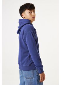 Hoodie Garcia, Jungen, Gr. 176, blau (whale blau), Sweatware, Obermaterial: 100% Baumwolle, unifarben, regular fit taillenbedeckt, Rippb&uuml;ndchen, Sweatshirts Hoodie, mit Kapuze, for Boys