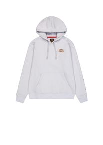 Hoodie Alpha Industries "Camo Sleeve Hoodie", Herren, Gr. 3XL, grau (pastel grau), Obermaterial: 80% Baumwolle, 20% Polyester, regular fit, Sweatshirts Hoodie