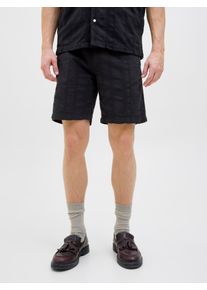 Jack & Jones Shorts JACK & JONES "JPSTJAIDEN BOHEME JOGGER SHORT SRT", Herren, Gr. XS, N-Gr, blau (schwarz navy), Web, Obermaterial: 100% Baumwolle, unifarben, relaxed fit normal, Hosen Shorts