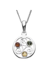 Kette mit Anh&auml;nger OSTSEE-SCHMUCK "OSTSEE-SCHMUCK Kette mit Anh&auml;nger Keltische Fibel" Gr. 50, silber (wei&szlig;, neutral), Halsketten, Damen, 50cm, Silber 925 (Sterlingsilber), L: 40, Kette mit Anh&auml;nger