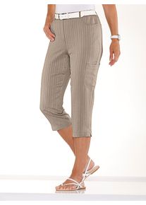 Caprihose Classic Basics, Damen, Gr. 46, Normalgr&ouml;&szlig;en, beige (sesam), 100% Polyester, unifarben, 3/4-L&auml;nge, Hosen Caprihose