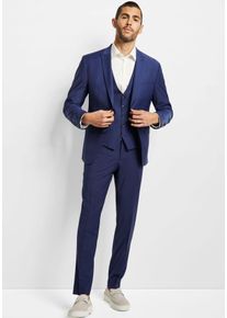 Anzug Cinque "CICASTELLO", Herren, Gr. 54, N-Gr, blau, Web, Obermaterial: 53% Polyester, 43% Schurwolle, 4% Elasthan, unifarben, Basic, Anz&uuml;ge Anzug, mit Powerstretch